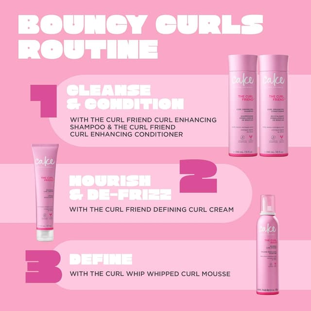 Thumbnail 6 de Cake Beauty Curl Friend Curl Defining Shampoo, Conditioner & Cream Set (Avocado & Argan Oil) — Curl-Enhancing Trio