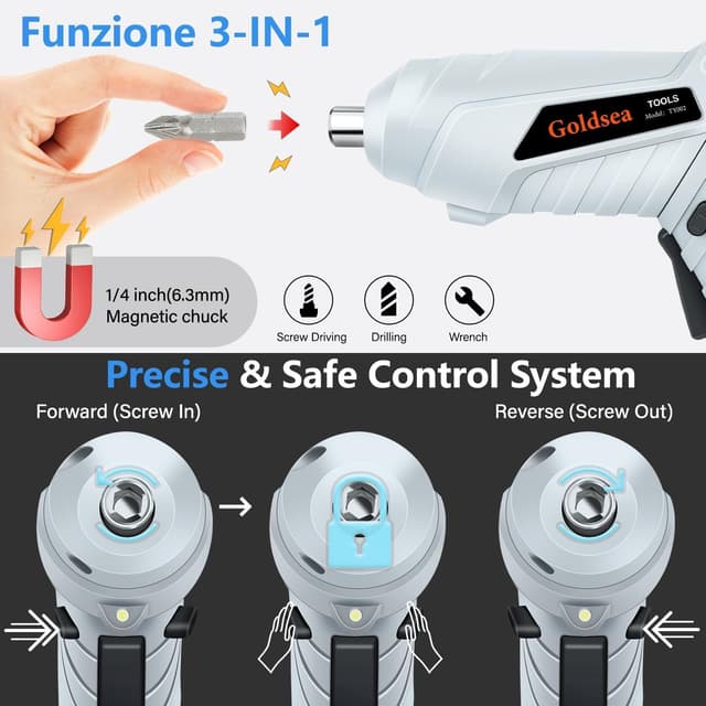 Thumbnail 2 de Goldsea Cacciavite Elettrico 1300 mAh 90°