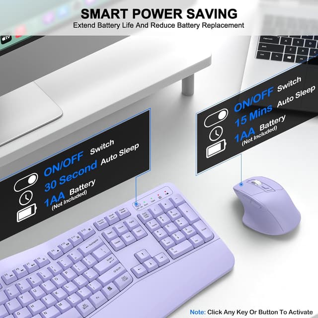 Detalle 2 de ULSOU Wireless keyboard combo, 2.4G