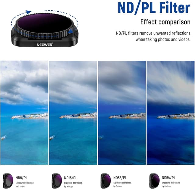 Detalle de DJI Osmo Pocket magnetic lens filter kit