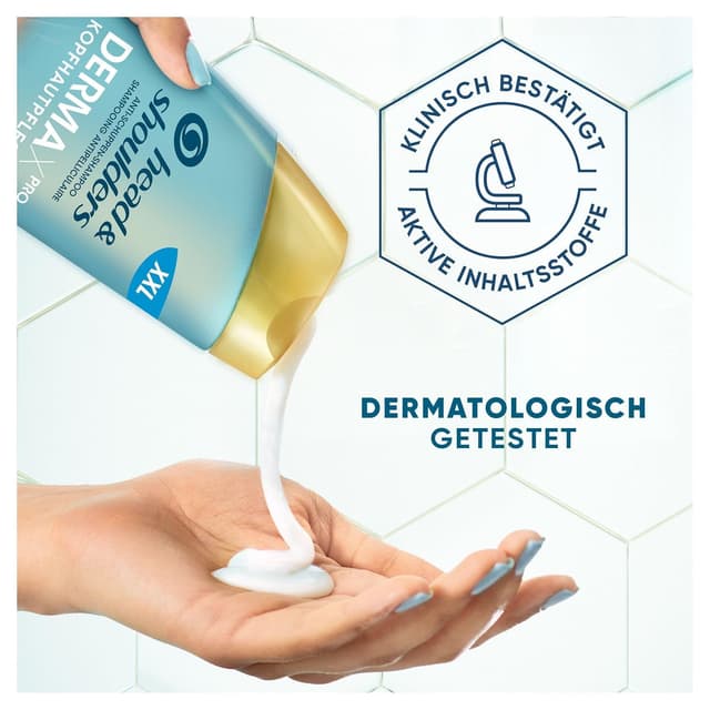 Detalle 2 de Head & Shoulders DermaXPro pflegendes Feuchtigkeits Anti-Schuppen-Shampoo mit Kokosöl und Ceramide-Komplex (500 ml)