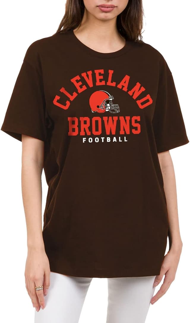 Detalle de Junk Food NFL Unisex Classic Team Logo T-Shirt (Cleveland Browns)