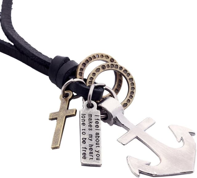 Detalle 2 de Collana da uomo DonDon con ciondoli 4