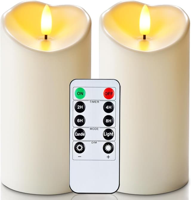Imagen de Homemory 3" x 6" Outdoor Waterproof LED Candles en OfertitasTOP