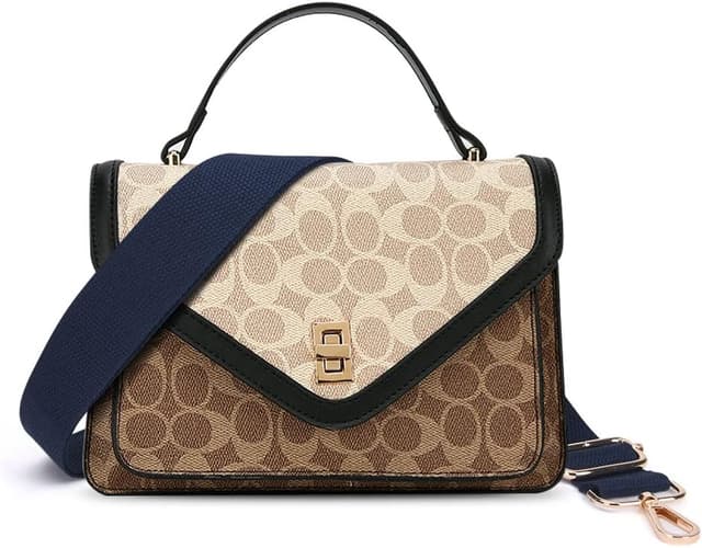 Detalle de Aucuu tracolla regolabile per borsa donna (80–130 cm), cinghia lunga con spallaccio morbido antiscivolo