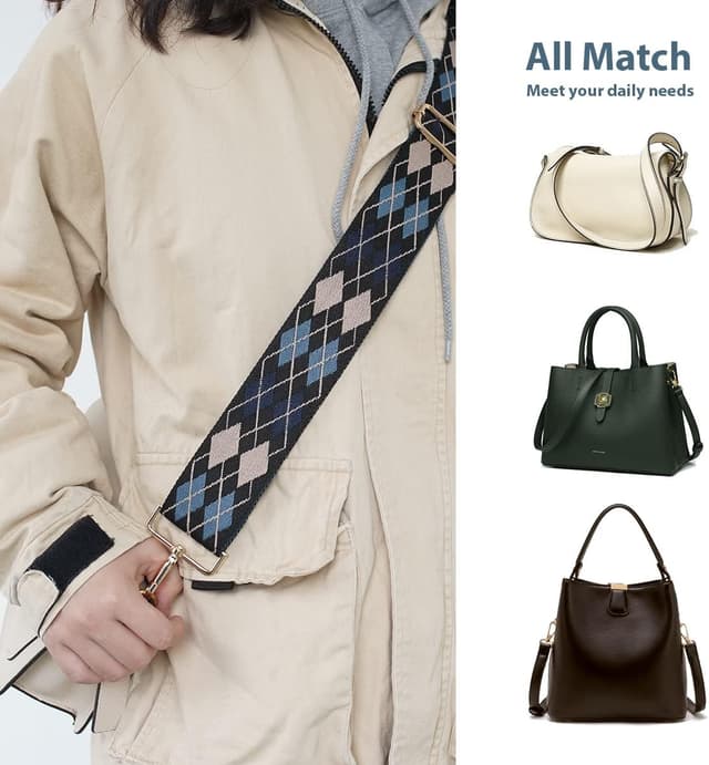 Detalle 2 de Stouchi Adjustable Wide Shoulder Strap Replacement (5cm) – 75–135cm