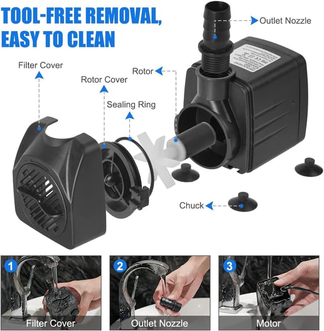 Thumbnail 5 de Flintronic Mini Bomba de Agua 25W 1500L/H