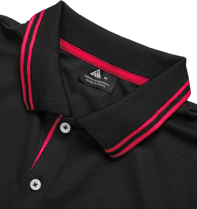 Detalle 2 de geeksport Polo homme manches courtes à séchage rapide (90% polyester, 10% élasthanne)