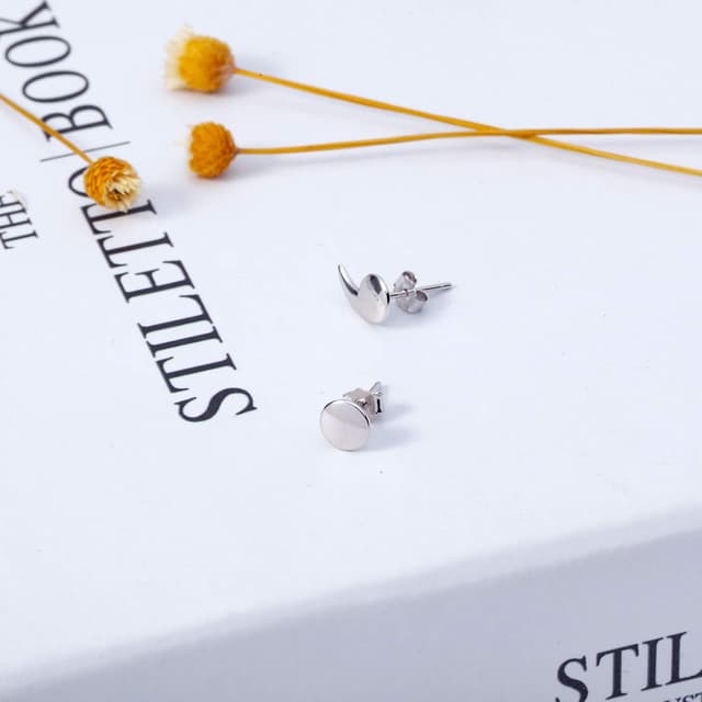 Detalle de VIKI LYNN Semikolon Ohrstecker 925 Silber