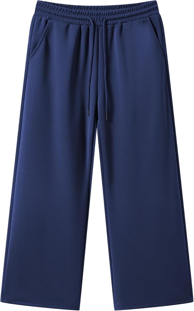 Detalle 2 de JMIERR Herren Casual Baggy Hosen mit breiten Beinen – Lounge-, Workout- & Reise-Sweatpants (S–3XL)