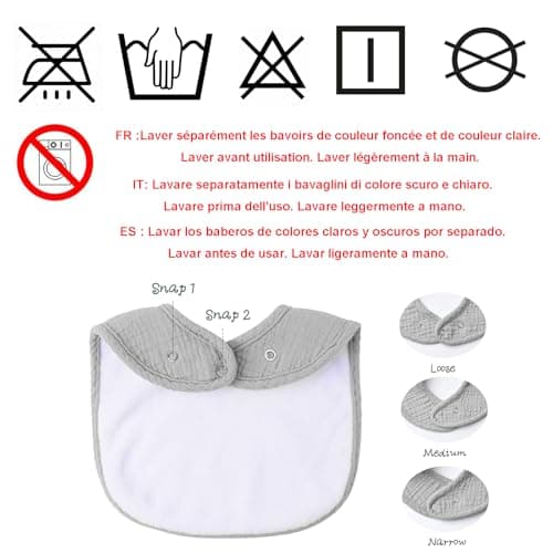 Thumbnail 6 de SLOSH Baberos Recién Nacido Azul 🎀