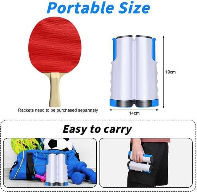 Detalle 2 de flintronic Filet de Ping Pong Rétractable