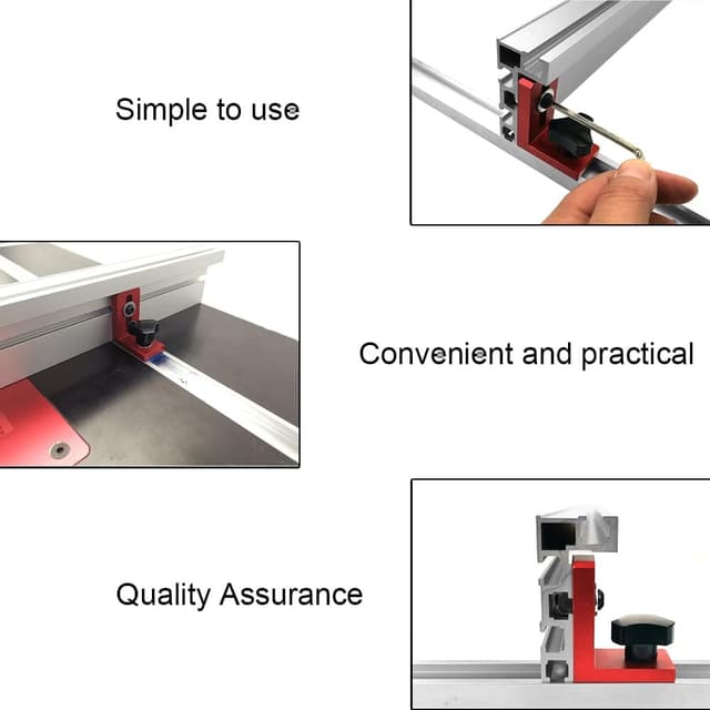 Detalle de Lxoraziy Gehrungsschienen Stop Typ 30 für T-Nut T-Tracks (Führungsschiene Stop, Rutsche Locator)