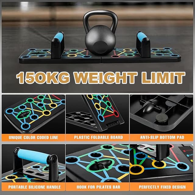 Thumbnail 2 de Push Up Board 17-in-1 Multifunction Trainer 🏋️♀