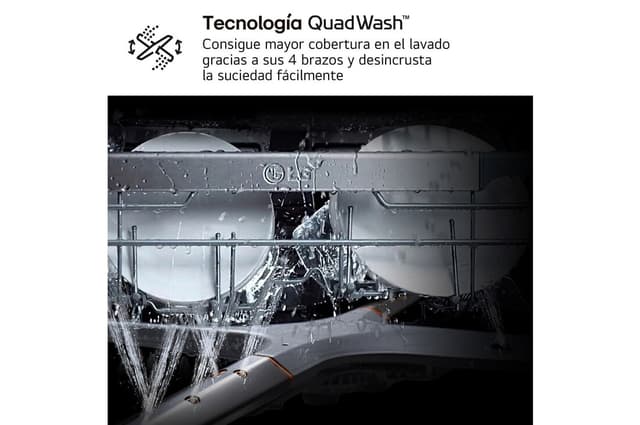 Thumbnail 5 de LG DB5976TXS Lavavajillas integrable 3ª bandeja 20% más eficiente