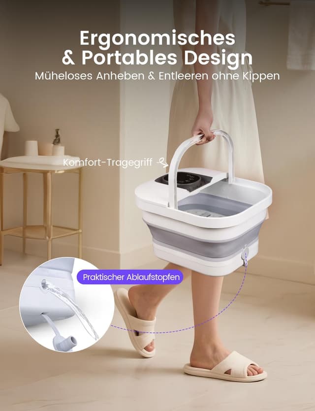 Thumbnail 6 de RIKE Fußbad Faltbares PTC-Heizung & Massage