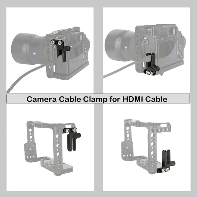 Thumbnail 5 de NICEYRIG HDMI Clamp for Sony A7 Cage