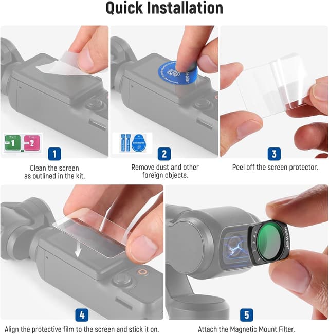 Thumbnail 6 de NEEWER variable ND filter ND2-32 for Pocket 3