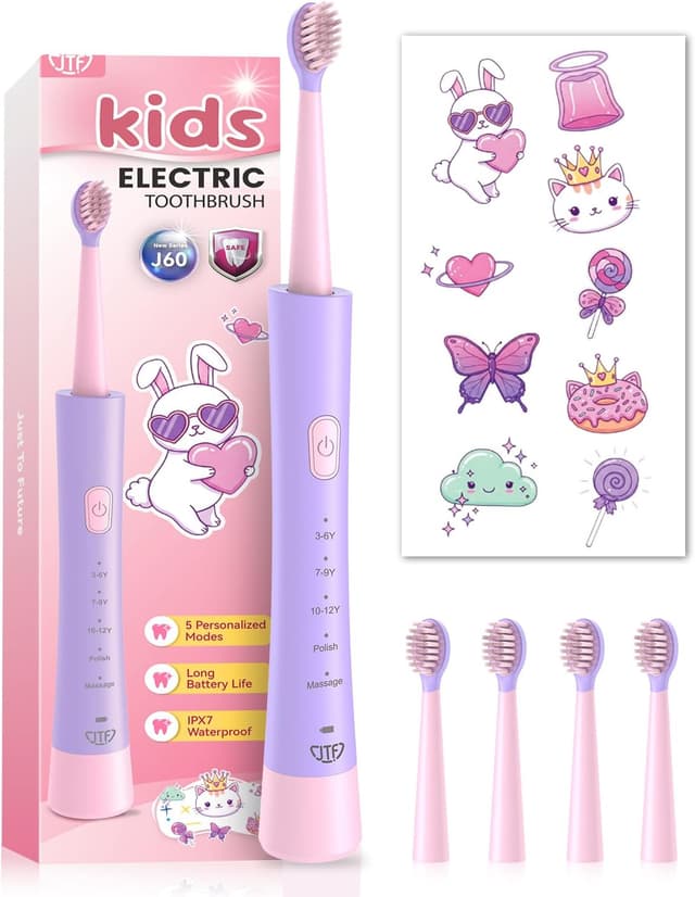 Imagen de JTF Spazzolino Elettrico Bambini 3-12 Anni en OfertitasTOP