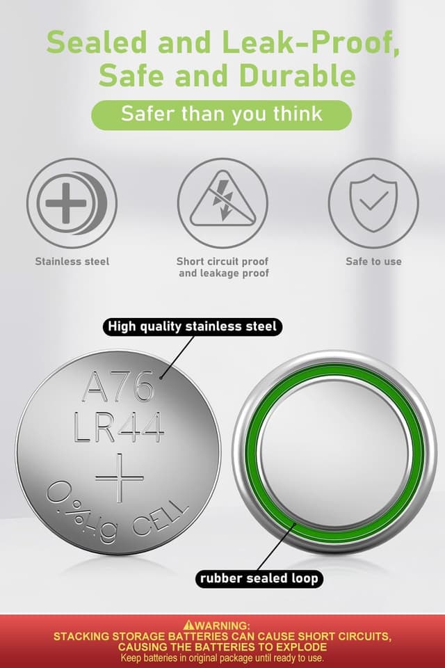 Thumbnail 3 de POWEROWL LR44 Batteries 40 Pack 40-count