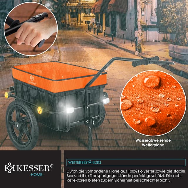 Thumbnail 4 de KESSER Fahrradanhänger 70 l Lastenanhänger