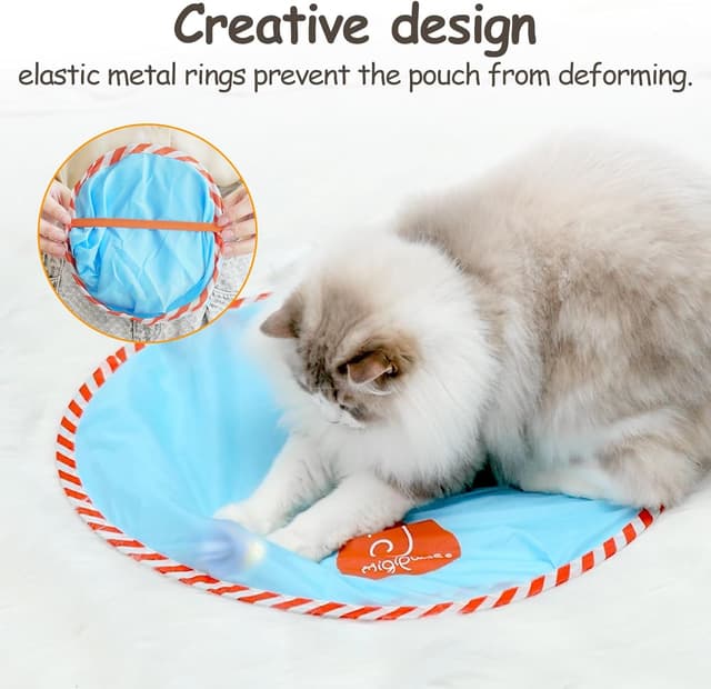 Detalle de Migipaws Interactive Cat Ball Toy Set — automatic random rolling ball in a pouch