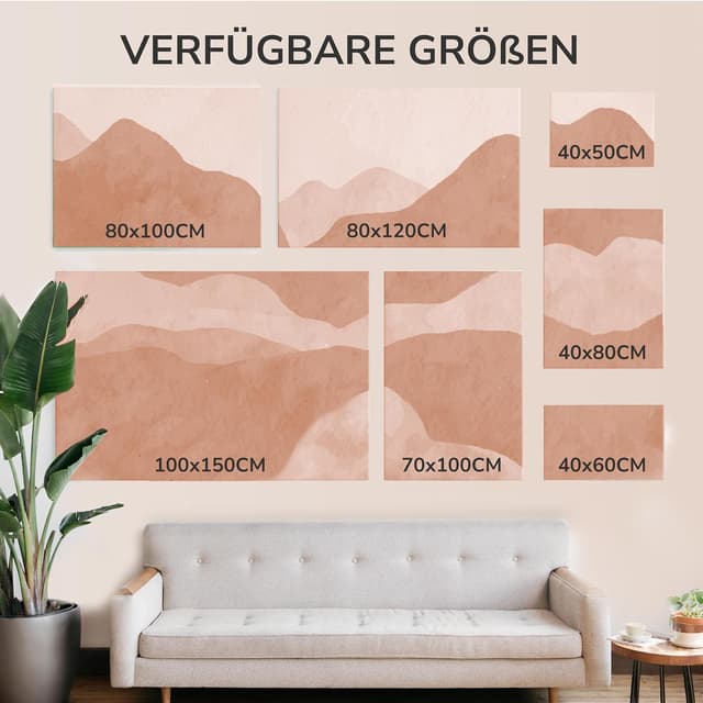 Detalle 2 de Zenacolor Leinwand 40x60 Set aus 2