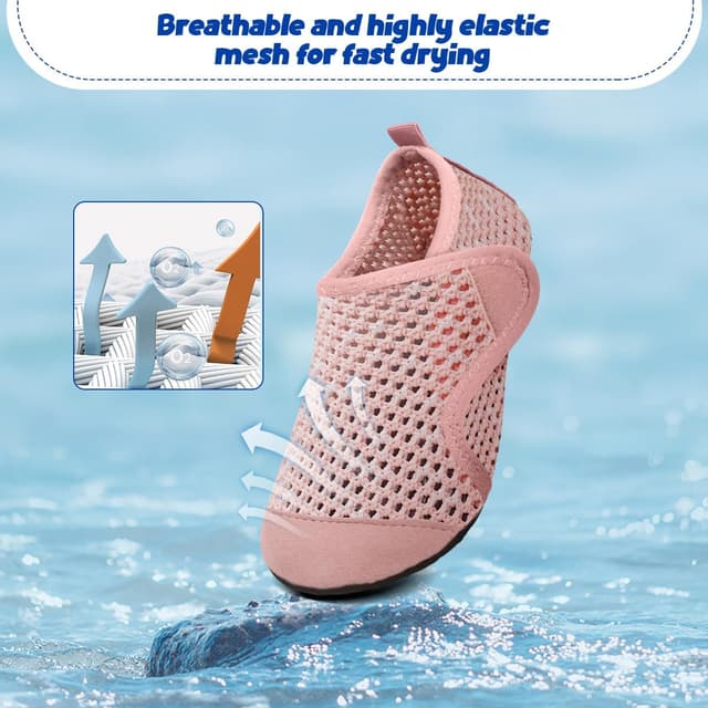 Detalle de WateLves Kinder-Badeschuhe (Wasserschuhe/Strandschuhe) mit rutschfester Sohle