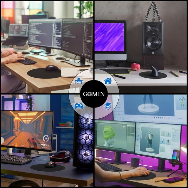 Thumbnail 5 de Gomin Gaming Mauspad Rund Ø22cm