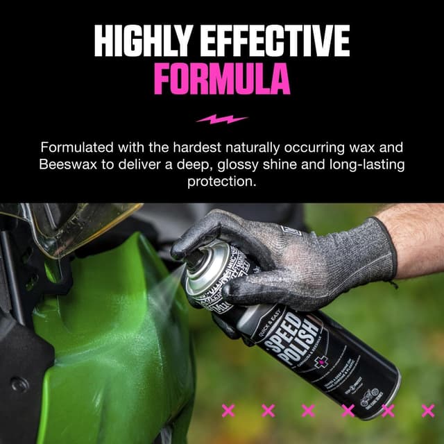 Detalle de Muc-Off Motorcycle Speed Polish noir (Muc-Off Speed Spray de polissage 2-en-1)