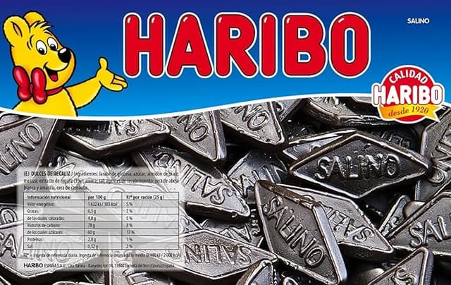 Detalle de HARIBO Regaliz Salino, 1000 g 🍬
