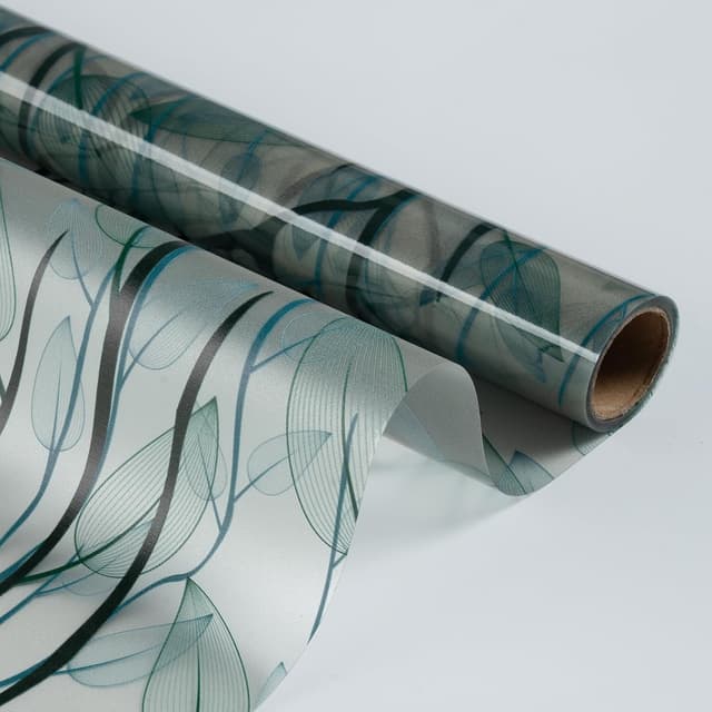 Detalle de dktie Fensterfolie Blickdicht – Sichtschutz-, Anti-UV- und Wärmedämmfolie, matt grün, 90x200 cm