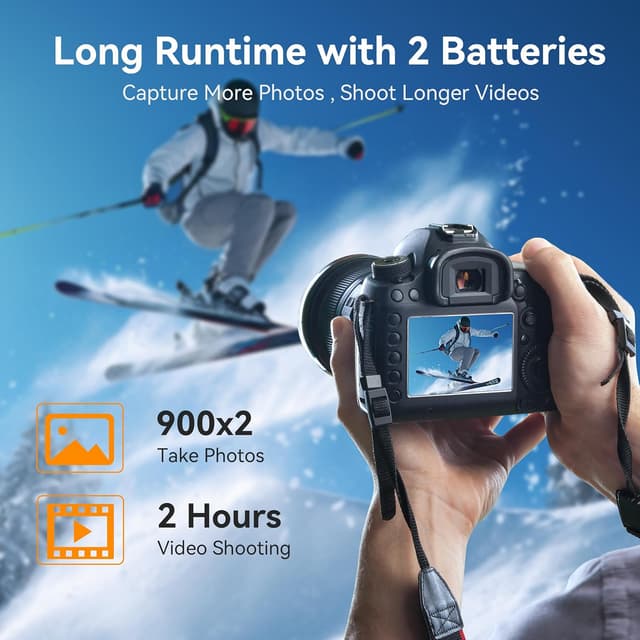 Detalle de ENEGON NP-W126 / NP-W126S USB-C charging port battery (1500mAh) for Fujifilm cameras