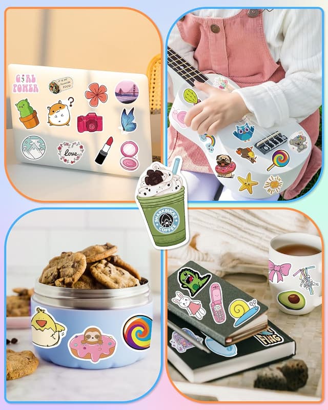 Thumbnail 1 de Greingways Sticker Pack 300 Water Bottle Stickers 🎨