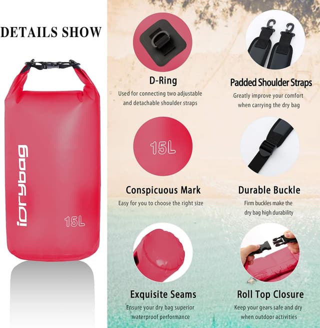 Detalle 2 de IDRYBAG Clear Dry Bag Waterproof 20L