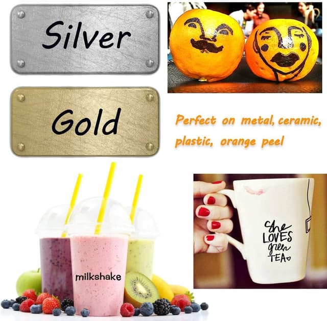 Thumbnail 4 de Shuttle Art 24 Black Permanent Markers pack 🖊