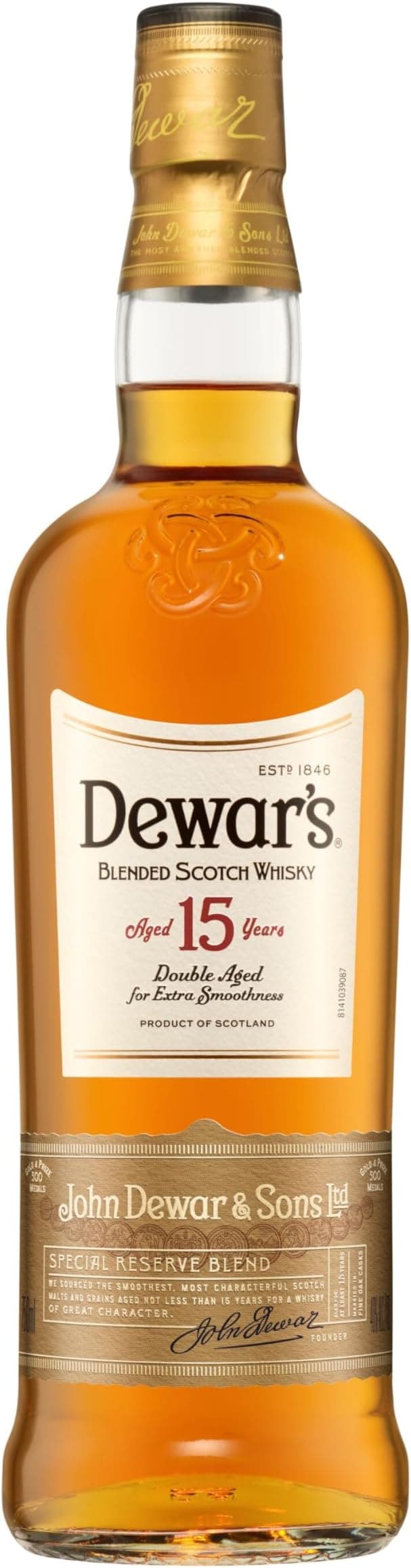 Imagen de Dewar's 15 Años Whisky Escocés 🍷 Madurado en Jerez y Bourbon en OfertitasTOP