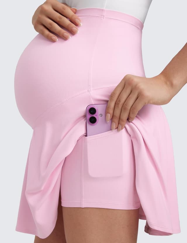 Detalle 2 de CRZ YOGA Butterluxe maternity tennis skirt skorts with pockets