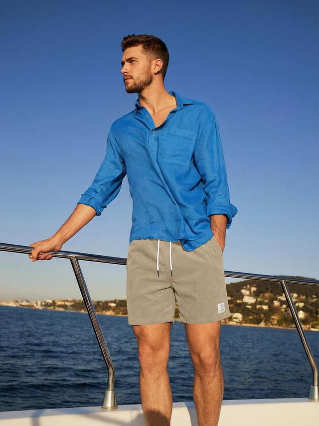 Thumbnail 4 de JMIERR Corduroy Shorts Herren 100% Polyester