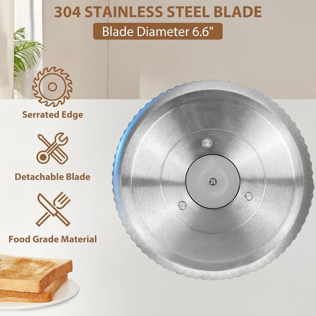 Thumbnail 5 de Manual Bread Slicer Adjustable 0.8 in 🍞