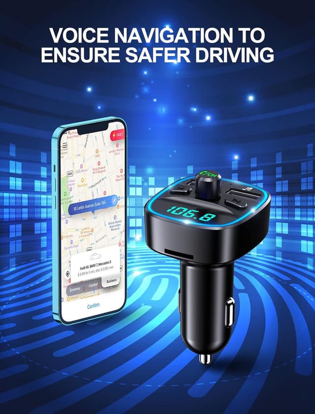 Thumbnail 5 de Mohard Bluetooth Car Adapter with dual USB 5V/2.4A