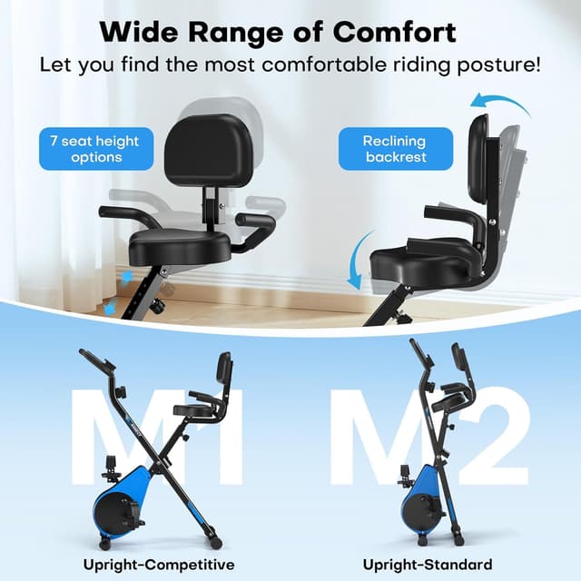 Thumbnail 6 de VANNECT Folding Magnetic Exercise Bike