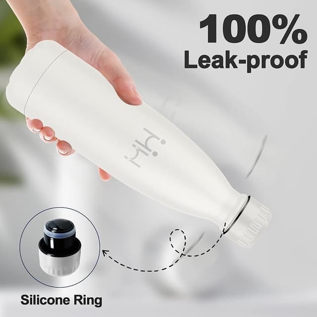 Detalle 2 de Botella Agua Acero Inoxidable 500ml — termo reutilizable sin BPA