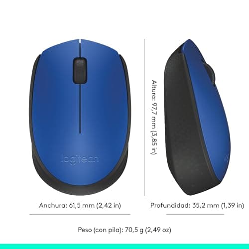 Thumbnail 8 de Logitech M171 Ratón inalámbrico 2,4 GHz — azul 🖱