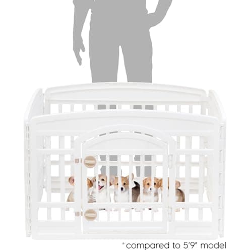Thumbnail 1 de IRIS USA 4-Panel 24" Dog Playpen with Door