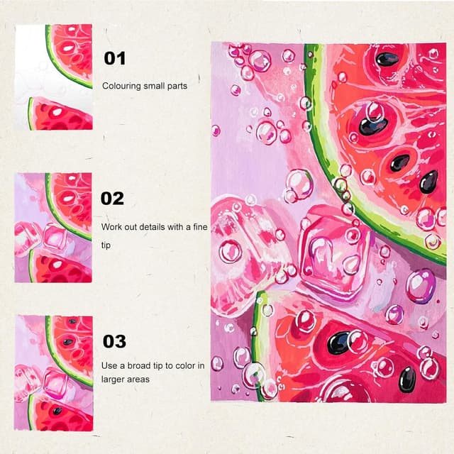 Thumbnail 4 de Kebuye Colouring Pens 100 Colour Alcohol Markers