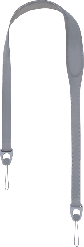 Detalle de Urth Mantle Tragegurt aus Leder in Grau – Kameragurt für System- und Kompaktkameras