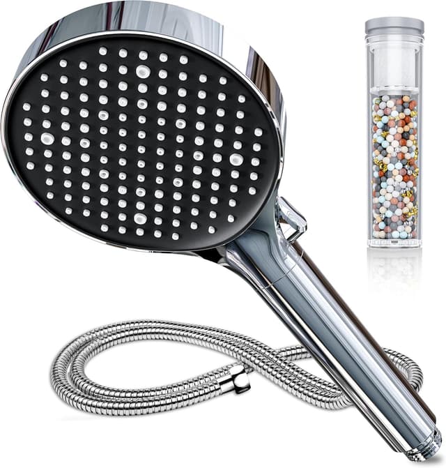 Detalle de Magichome Hard Water Filter Shower Head and Hose (1.5m) with 6 spray modes