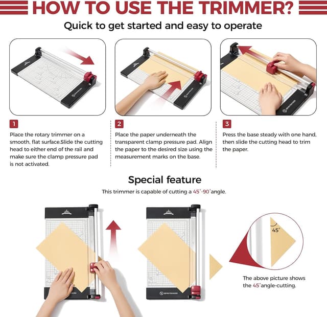 Thumbnail 6 de JIELISI Rotary Paper Trimmer 12-inch cut