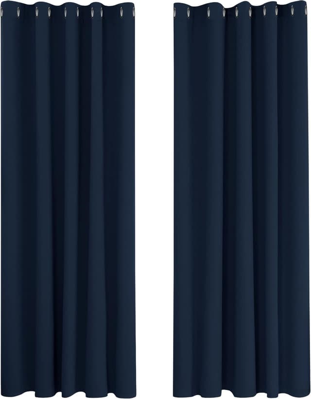 Imagen de Deconovo Vorhang Verdunkelung 138x168 cm Hellgrau 2er Set en OfertitasTOP